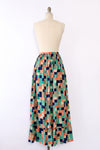 Pastel Patchwork Prairie Skirt L