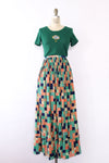 Pastel Patchwork Prairie Skirt L