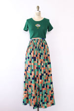 Pastel Patchwork Prairie Skirt L