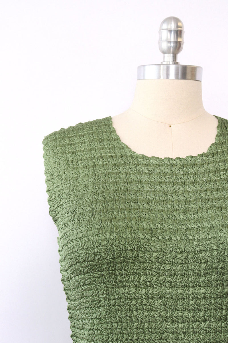 Sage Scrunchie Tank M-XL