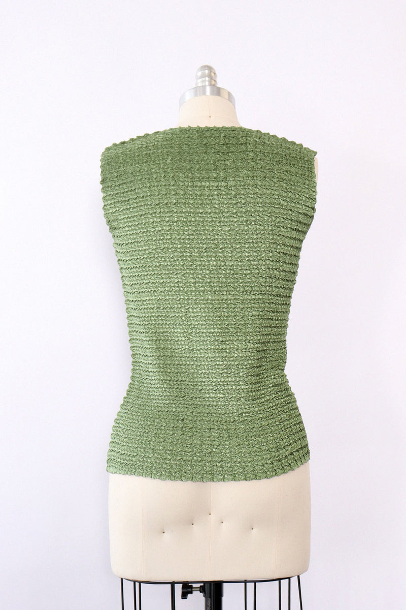 Sage Scrunchie Tank M-XL