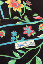 Bonwit Teller Cotton Wallpaper Floral Dress S-S/M