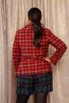 Ladybug Plaid Blazer M/L