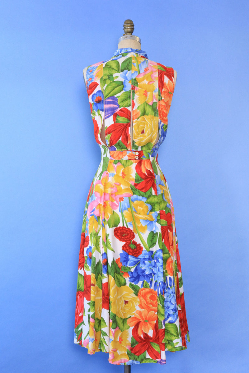 Blooming Cutout Flare Dress M