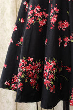 Floral Paneled Circle Skirt S