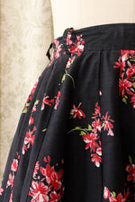 Floral Paneled Circle Skirt S
