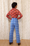 Shetland Wool Plaid Slacks S/M