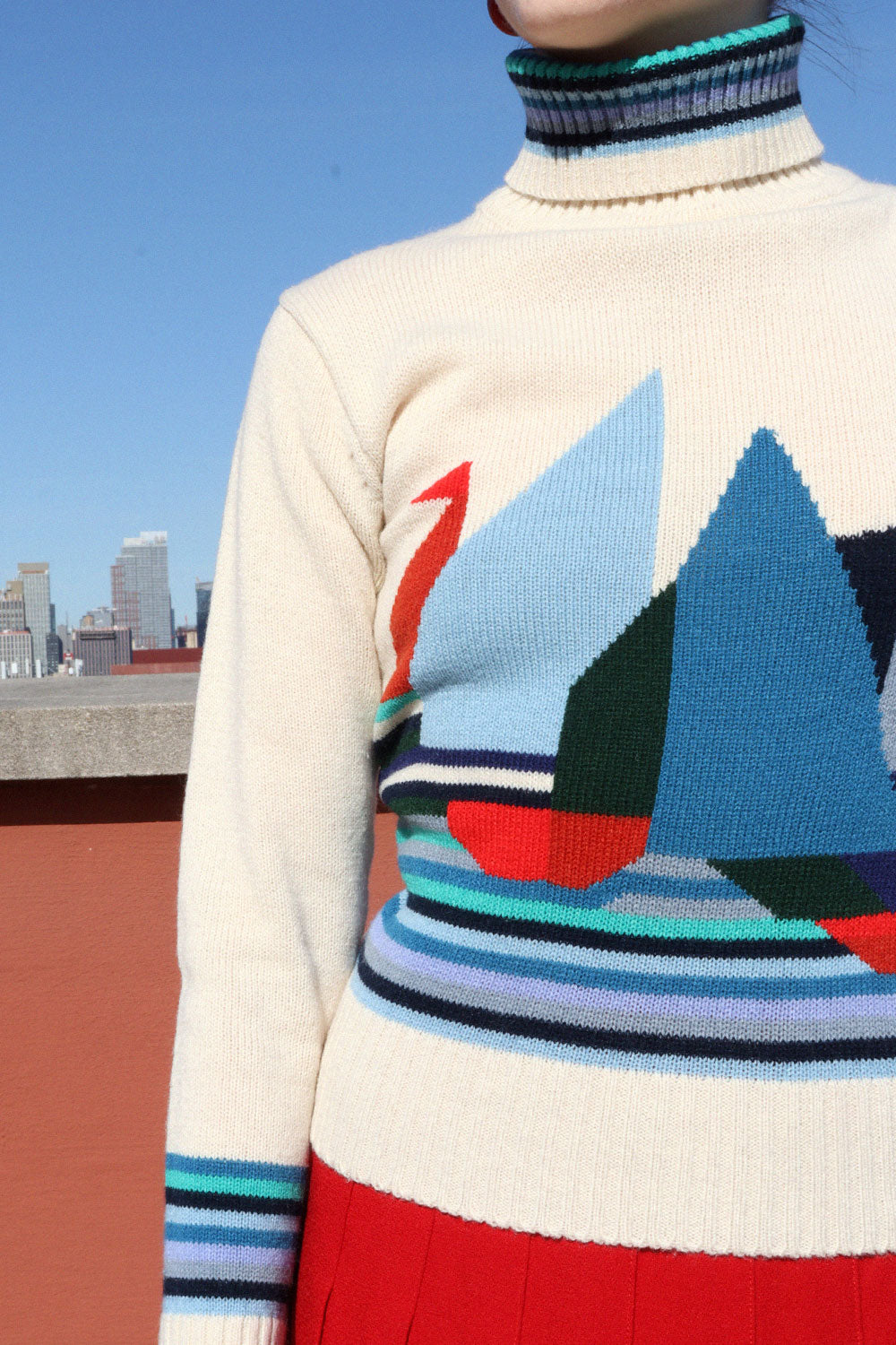 Scenic Sailboat Sweater XS/S