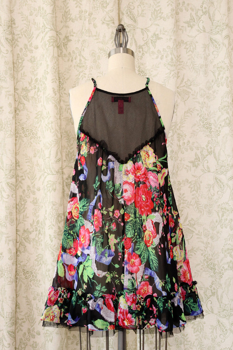 Betsey Johnson Snake Floral Nightie S