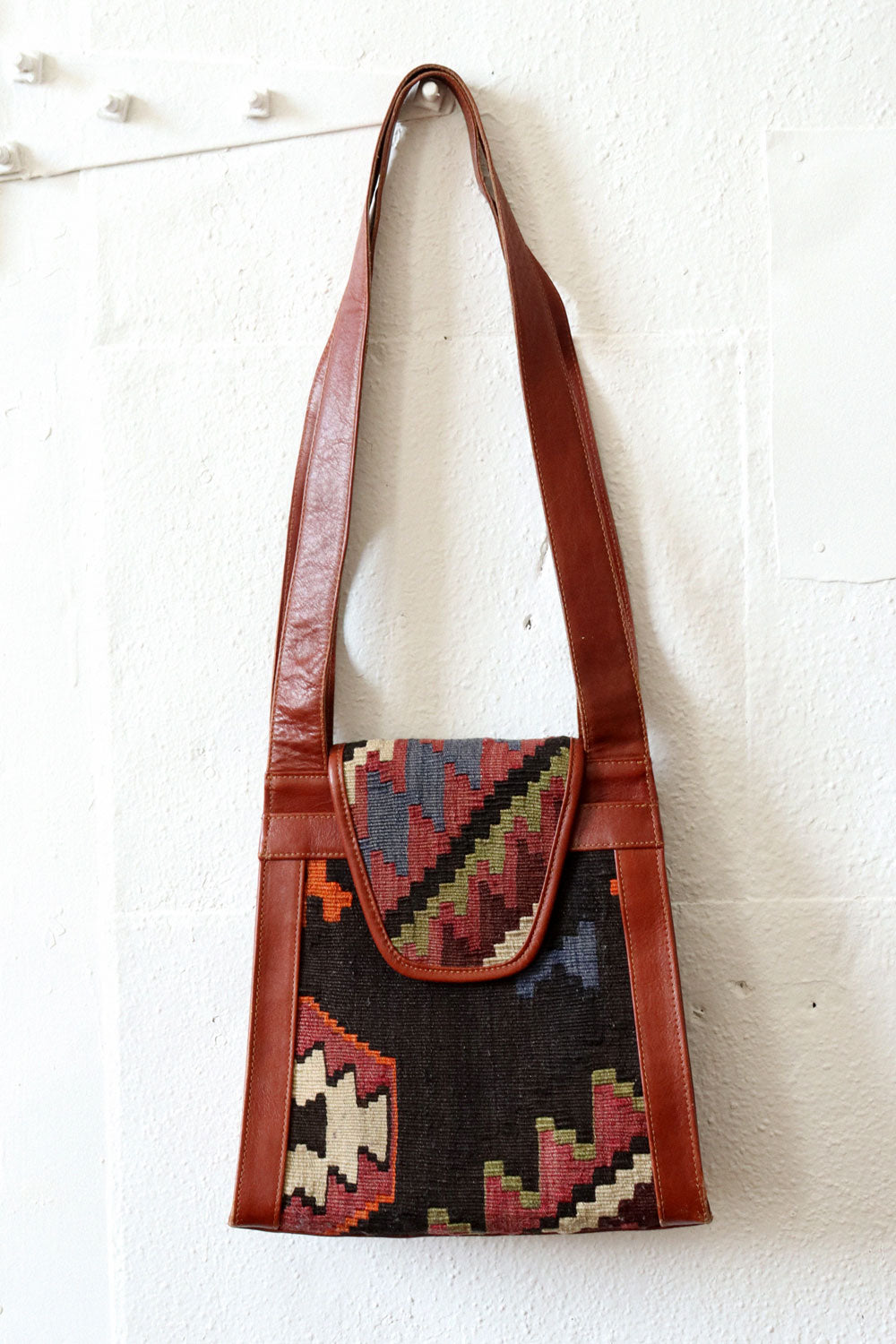 Kilim Leather Shoulder Bag