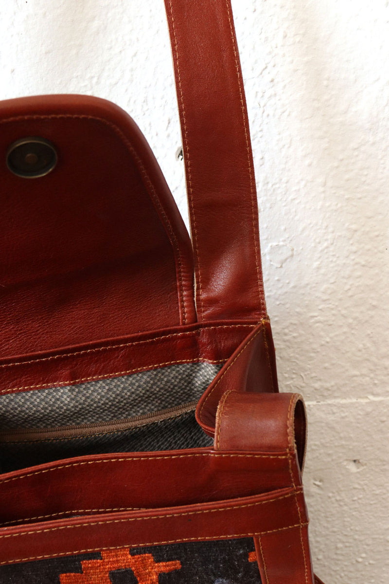 Kilim Leather Shoulder Bag