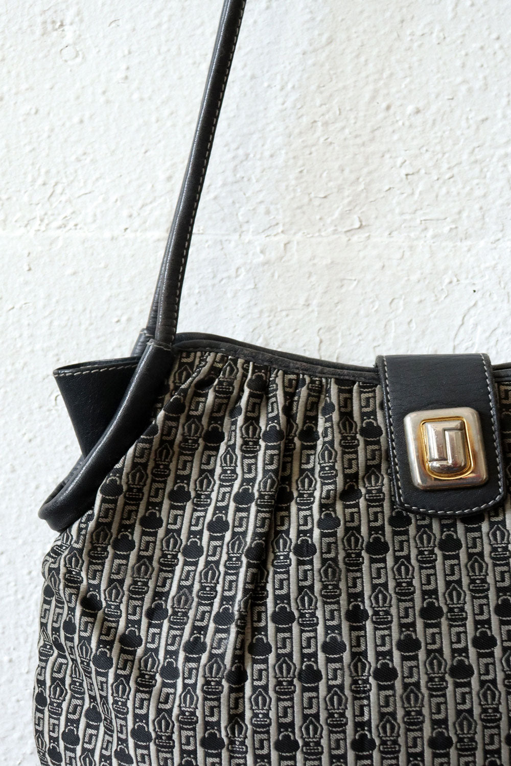Judith Leiber Tapestry Leather Purse