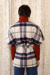 Tartan Caped Jacket Top XS-M