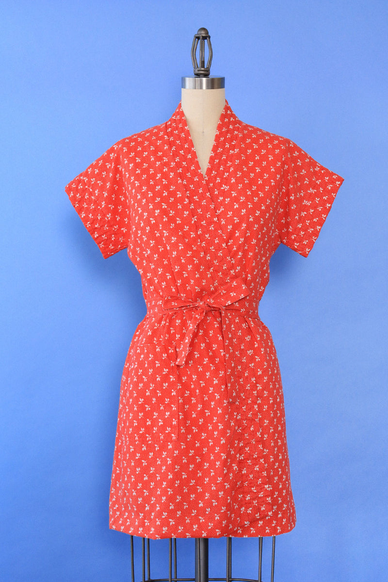 Poppy Quilted Wrap Mini Robe XS/S