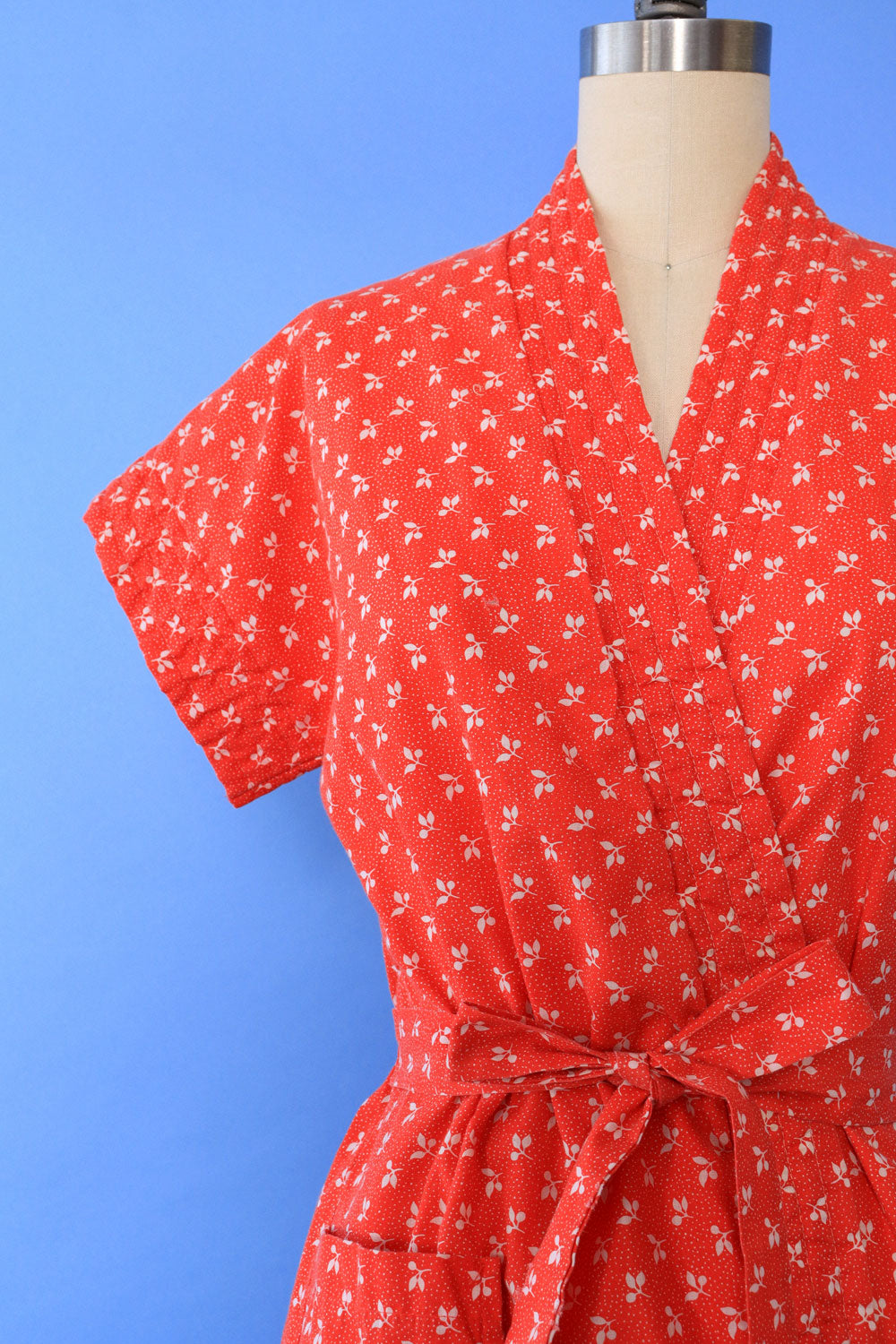 Poppy Quilted Wrap Mini Robe XS/S