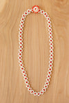 Red Daisy Bead Choker