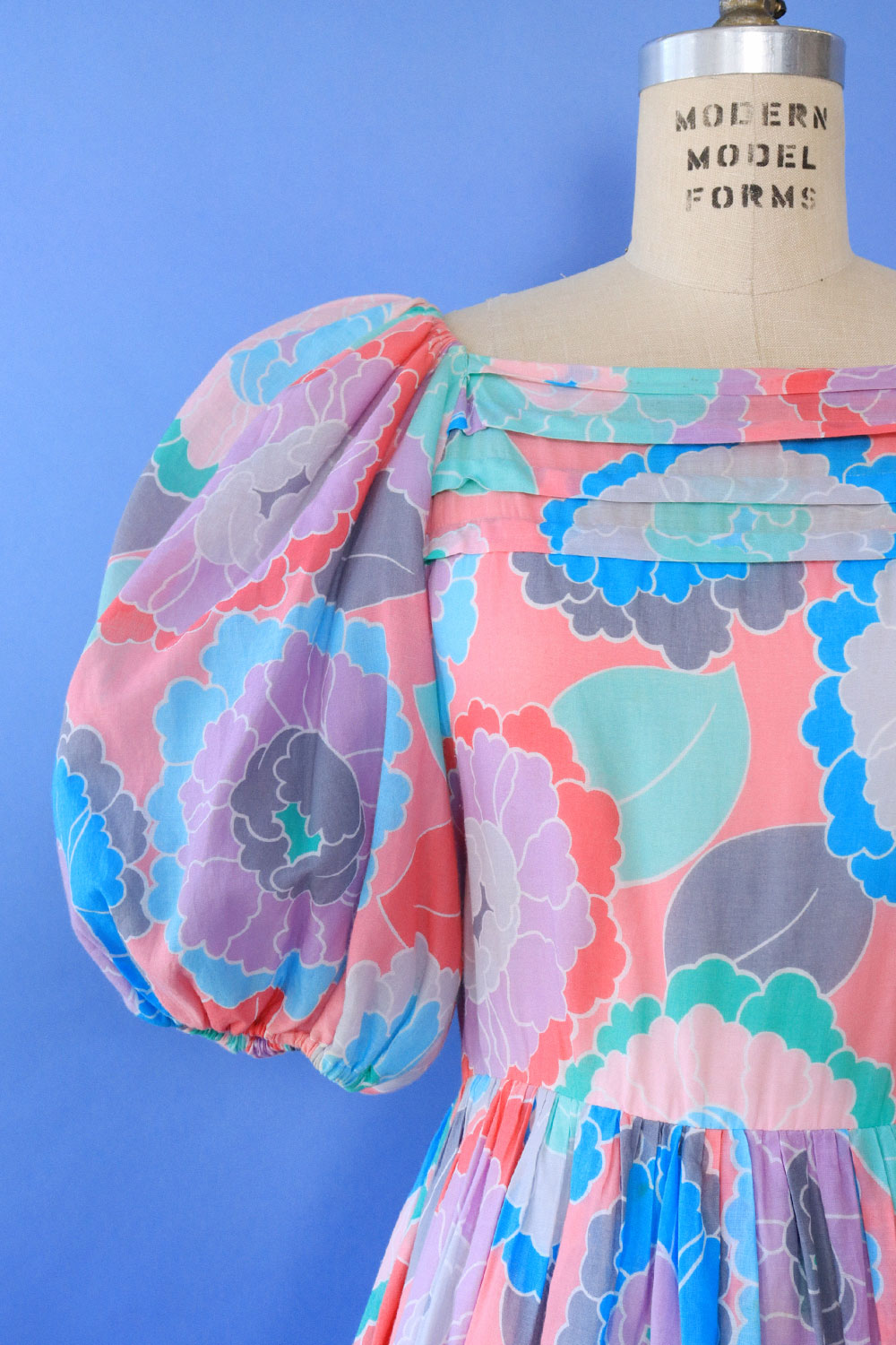 Pastel Peony Puff Dress S/M