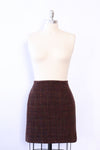 Plum Plaid Mini Skirt S/M