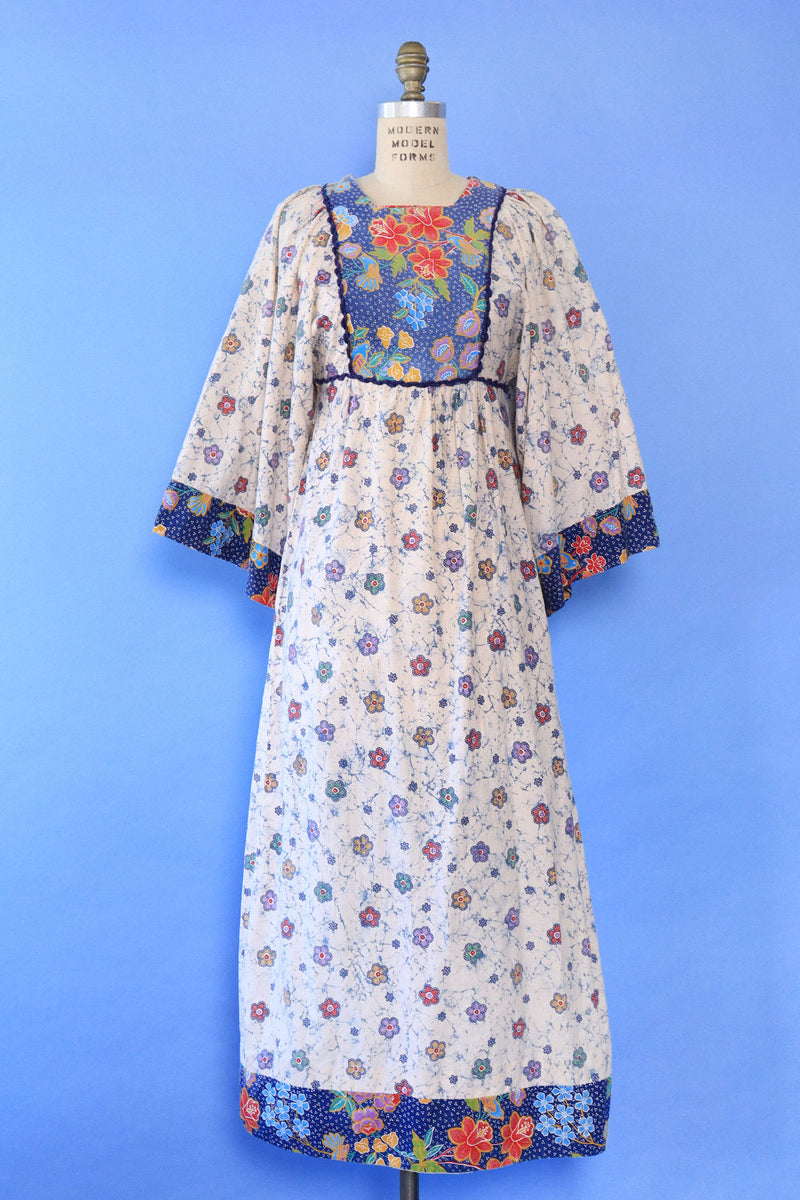 Flower Power Batik Caftan XS/S