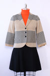 Etro Checkered Crop Blazer S