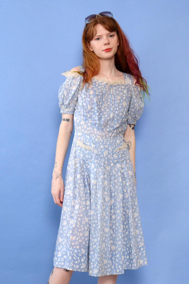 swiss cotton dress Swiss Dotted Lace Trim Cotton Mini Dress White Small