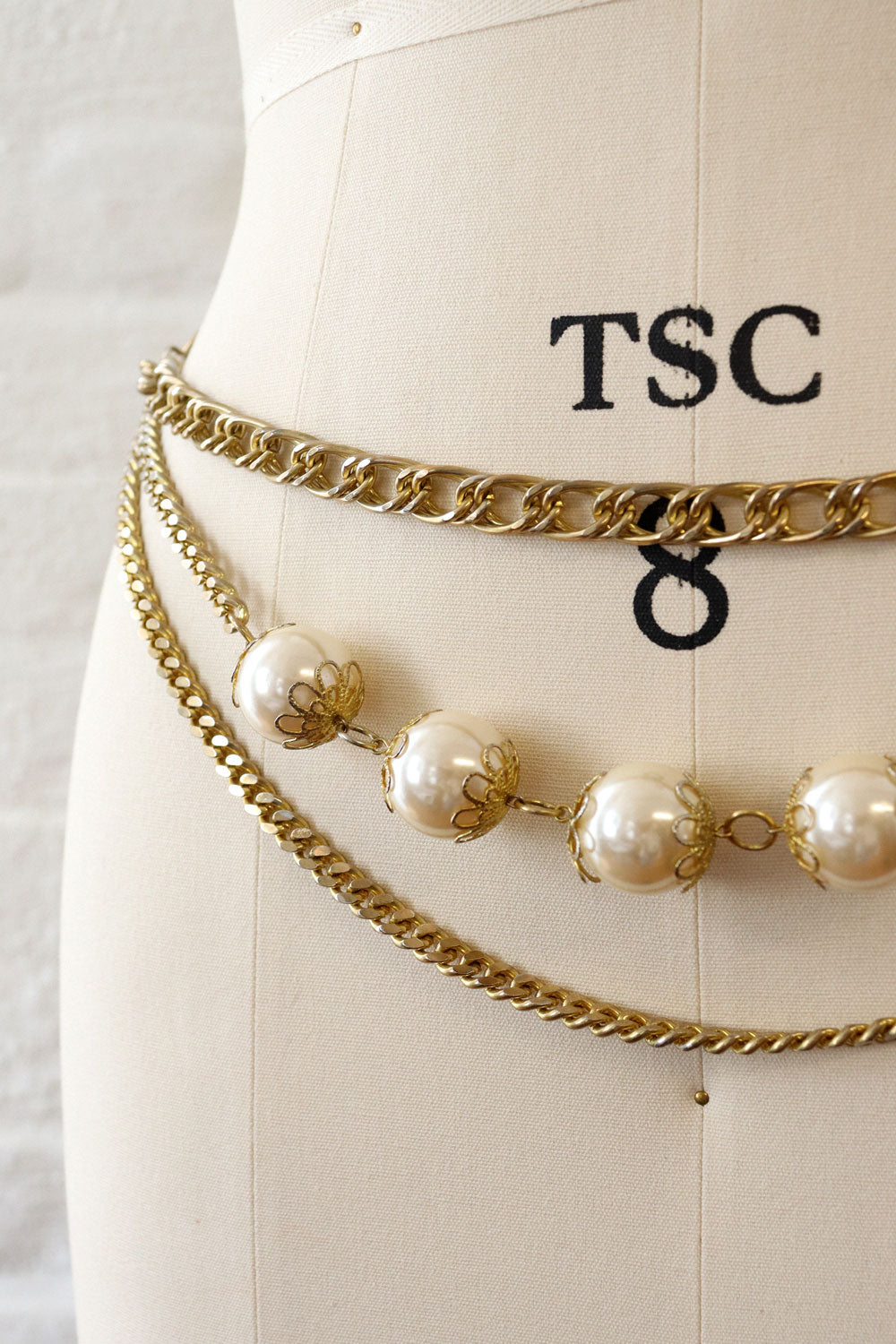 Pearl Swag Chain Belt