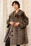 Leopard Faux Fur Swing Coat S-L