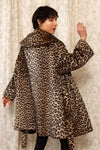 Leopard Faux Fur Swing Coat S-L
