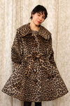 Leopard Faux Fur Swing Coat S-L