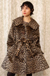 Leopard Faux Fur Swing Coat S-L