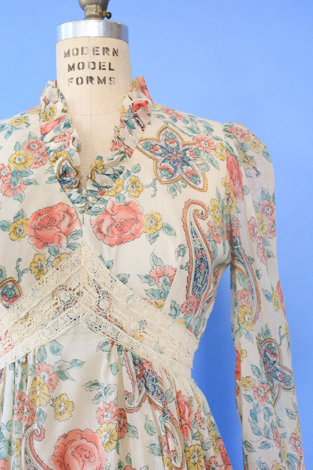 Pastel Paisley Gauze Ren-Faire Gown XS/S