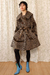 Leopard Faux Fur Swing Coat S-L