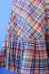 Madras Ruffle Sundress S/M