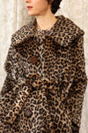Leopard Faux Fur Swing Coat S-L