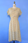 Sunshine Yellow Atomic Day Dress M