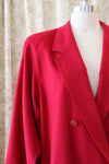 Max Mara Hot Pink Wool Jacket M-M/L