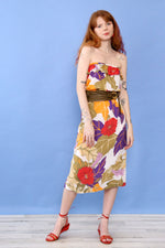 Ragtime Hibiscus Strapless Dress S/M