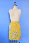 Ungaro Daffodil Brocade Mini Skirt Suit S/M