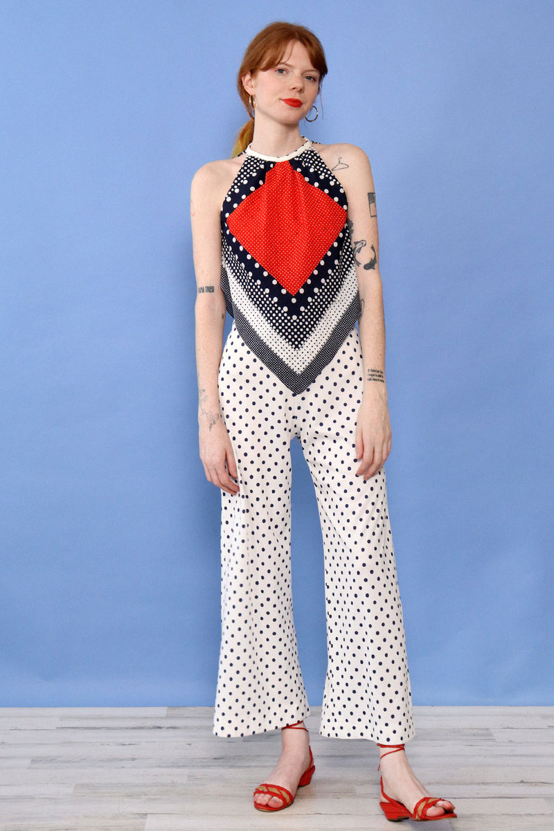 Mixed Polka Dot Jumpsuit XS/S