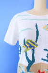 Underwater Novelty Knit Top M