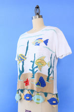Underwater Novelty Knit Top M