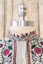 Embroidered Wildflower Cotton Tunic S