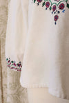 Embroidered Wildflower Cotton Tunic S