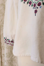 Embroidered Wildflower Cotton Tunic S