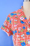 Pansy Picnic Smock Top M