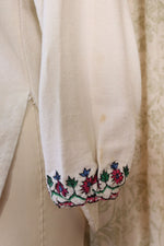 Embroidered Wildflower Cotton Tunic S