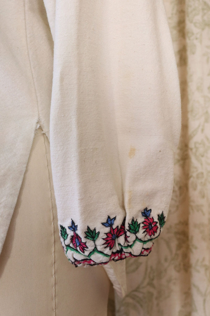 Embroidered Wildflower Cotton Tunic S