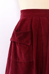 Boysenberry Corduroy Pocket Skirt XS/S