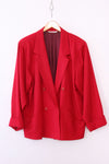 Max Mara Hot Pink Wool Jacket M-M/L