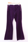 Purple Side Button Flared Cords M/L